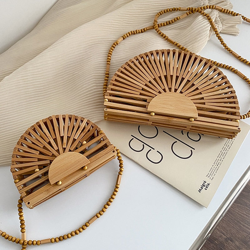 Handmade Rattan Luxury Bamboo Woven Handbag