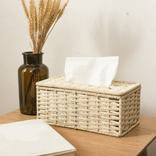 Handmade Rattan Vintage Tissue Box