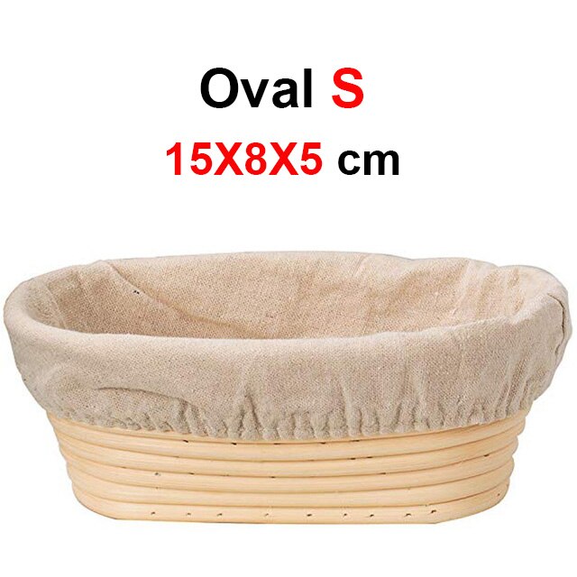 Handmade Rattan Natural Oval Proofing Bread Basket
