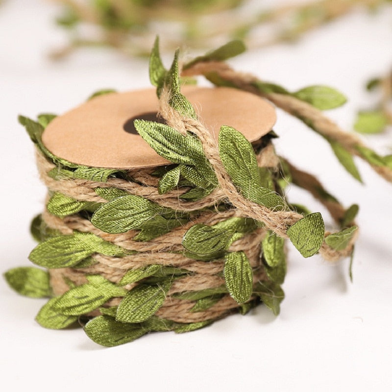 Handmade Rattan Artificial Green Leaves Decoration