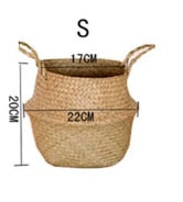 Handmade Rattan Hanging Flowerpot Basket