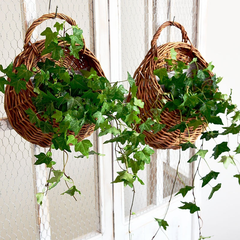 Handmade Rattan Eco-Friendly Hanging Flower Pot
